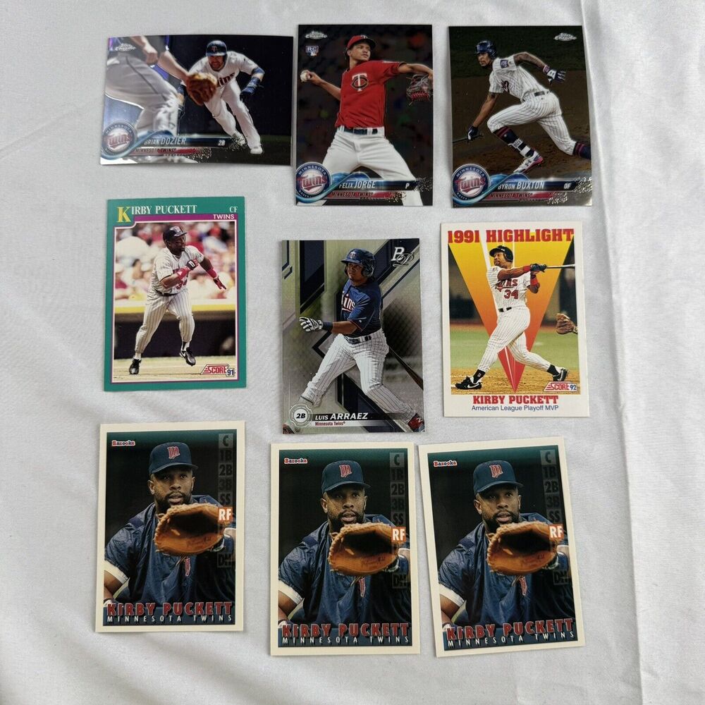 67 Minnesota Twins NM Cards Lot Hand Picked All Stars Parallels Chrome Topps HOF - Picture 8 of 9